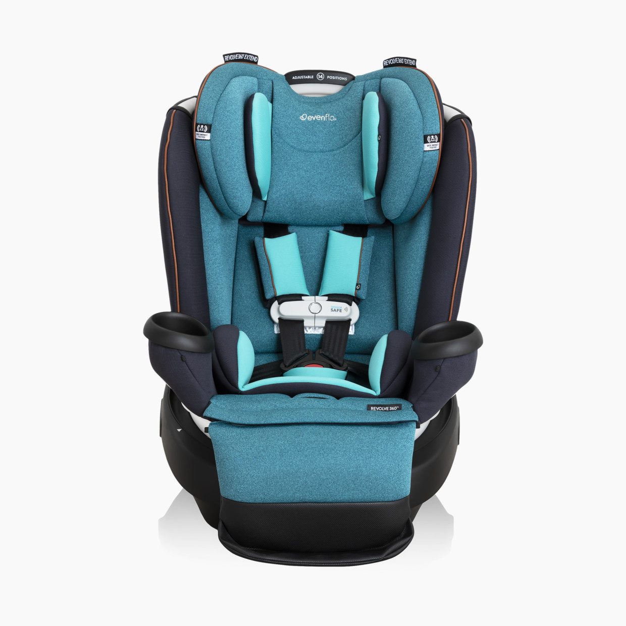 Evenflo Gold Revolve 360 Extend Rotational All-in-One with SensorSafe - Sapphire Blue.