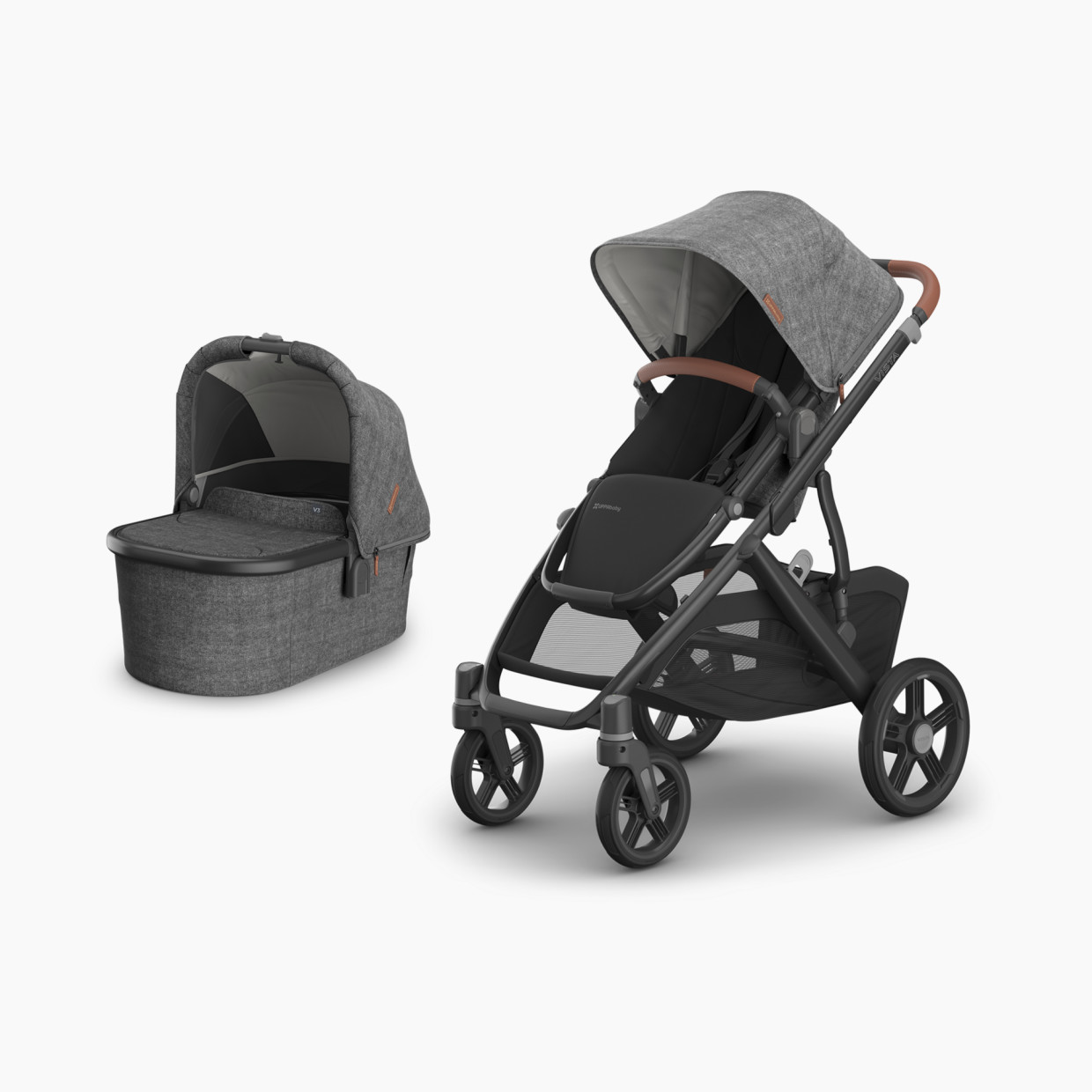 UPPAbaby Vista V3 Stroller & V3 Bassinet Bundle - Greyson.