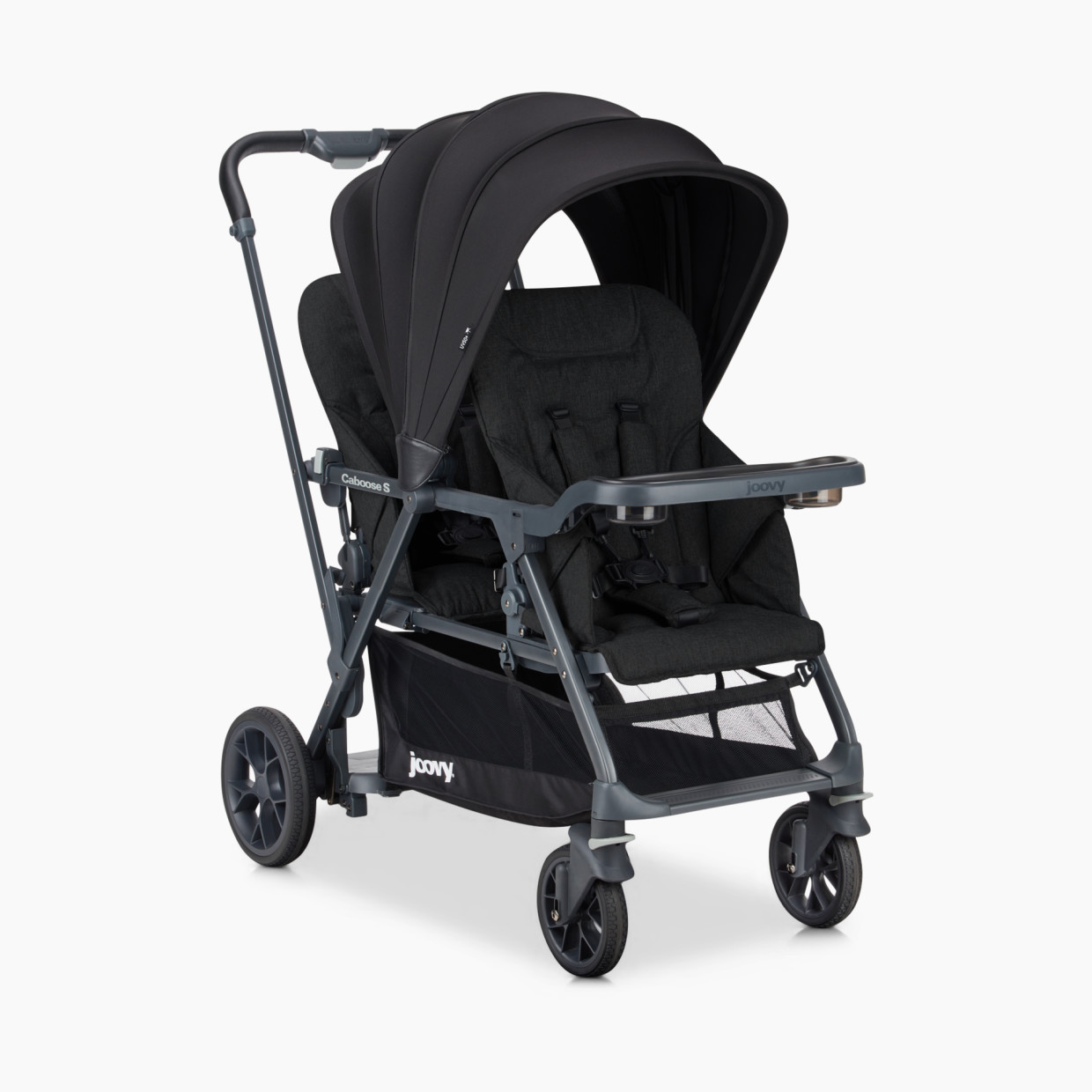 Joovy Caboose S Too Sit and Stand Stroller - Black Melange.