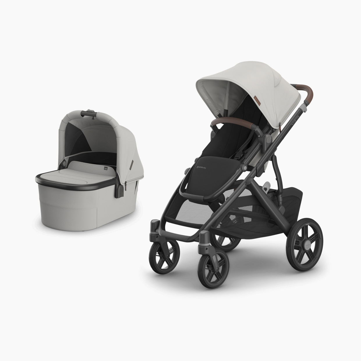 UPPAbaby Vista V3 Stroller & V3 Bassinet Bundle - Savannah.