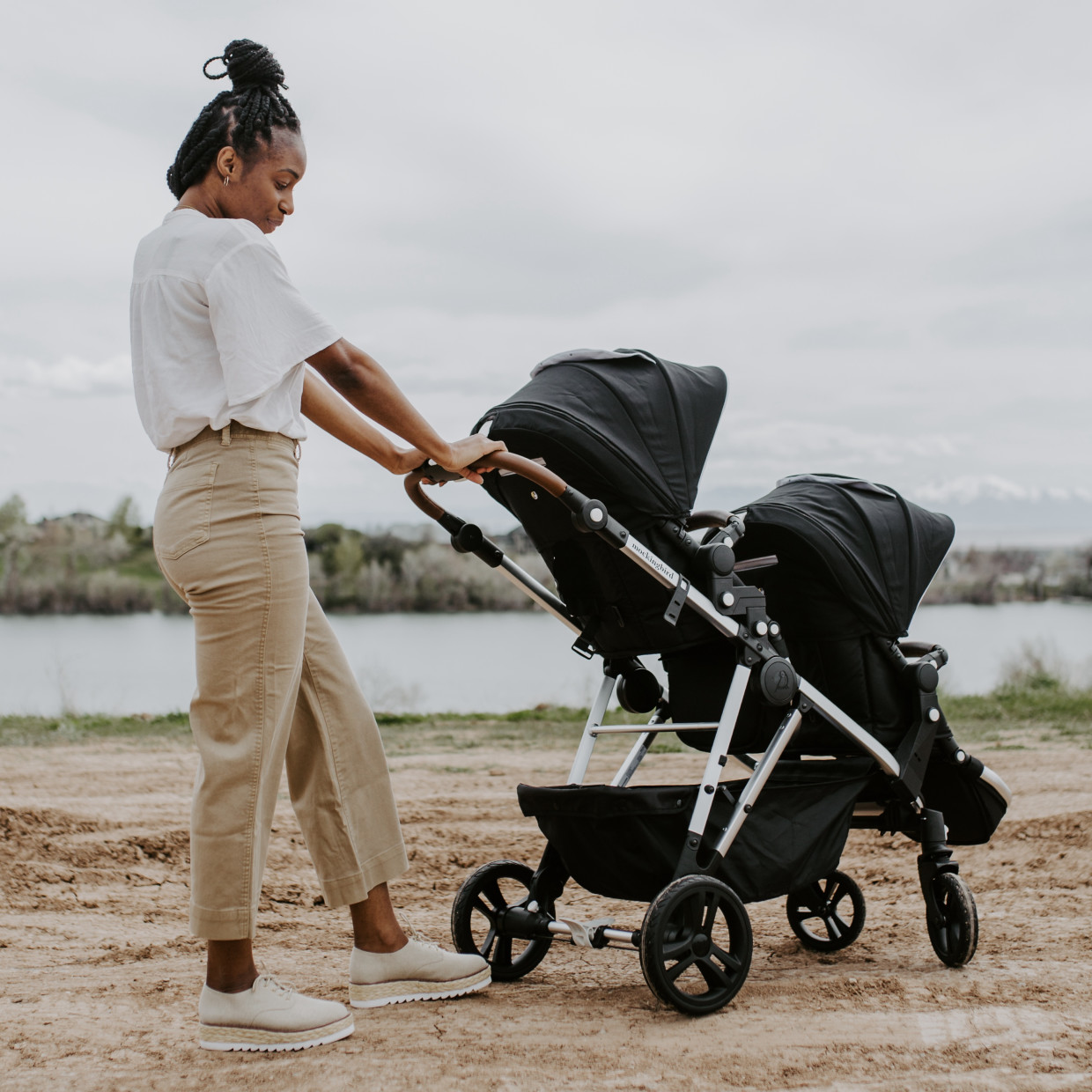 Mockingbird 2nd Seat Kit 2.0 - Black/Windowpane Canopy With Black Leather.