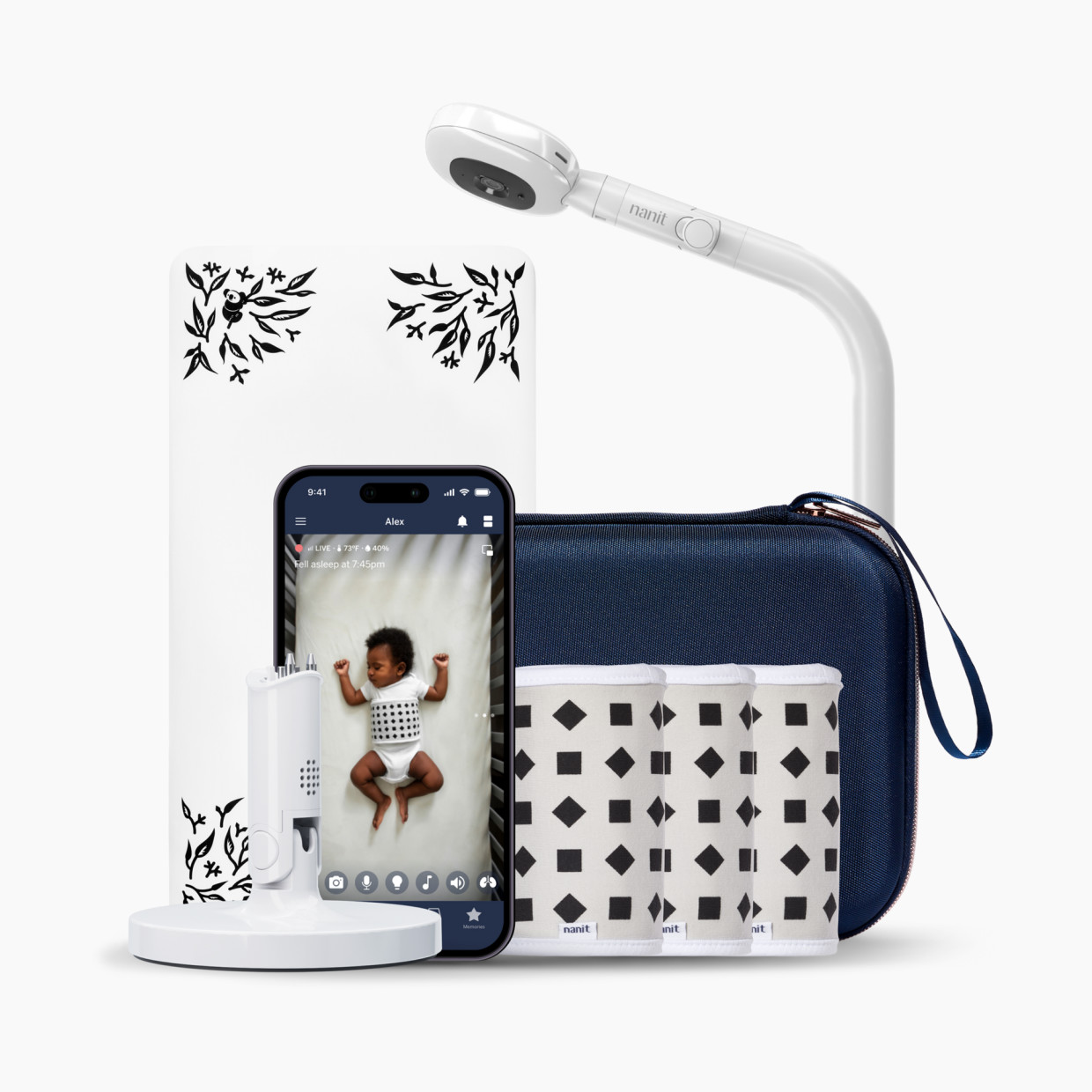 Nanit Nanit x Babylist Floor Stand Ultimate Bundle - White.