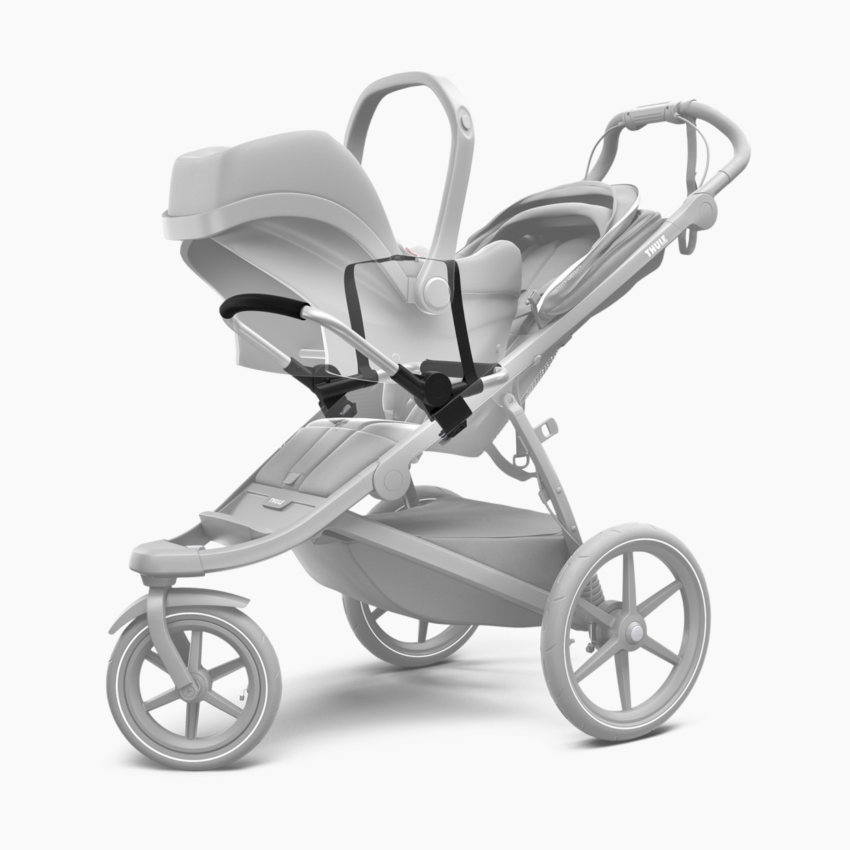 Thule Universal Car Seat Adapter - Glide/Urban Glide - Black/Silver.