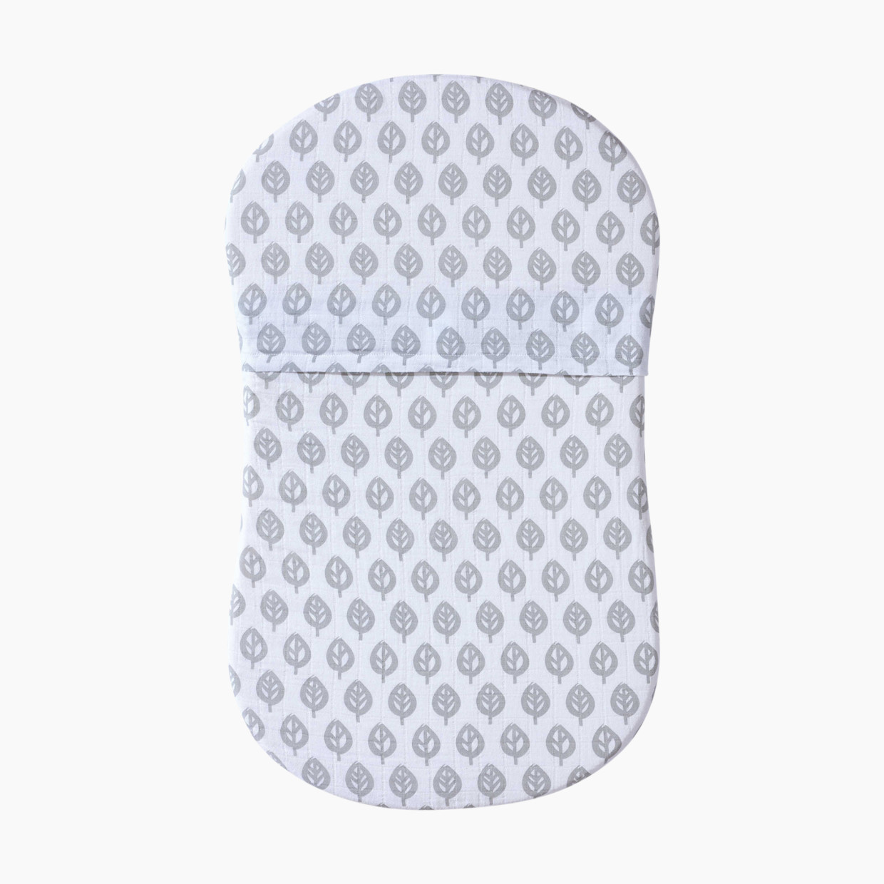 Halo Bassinest Fitted Sheet - Grey Leaf.