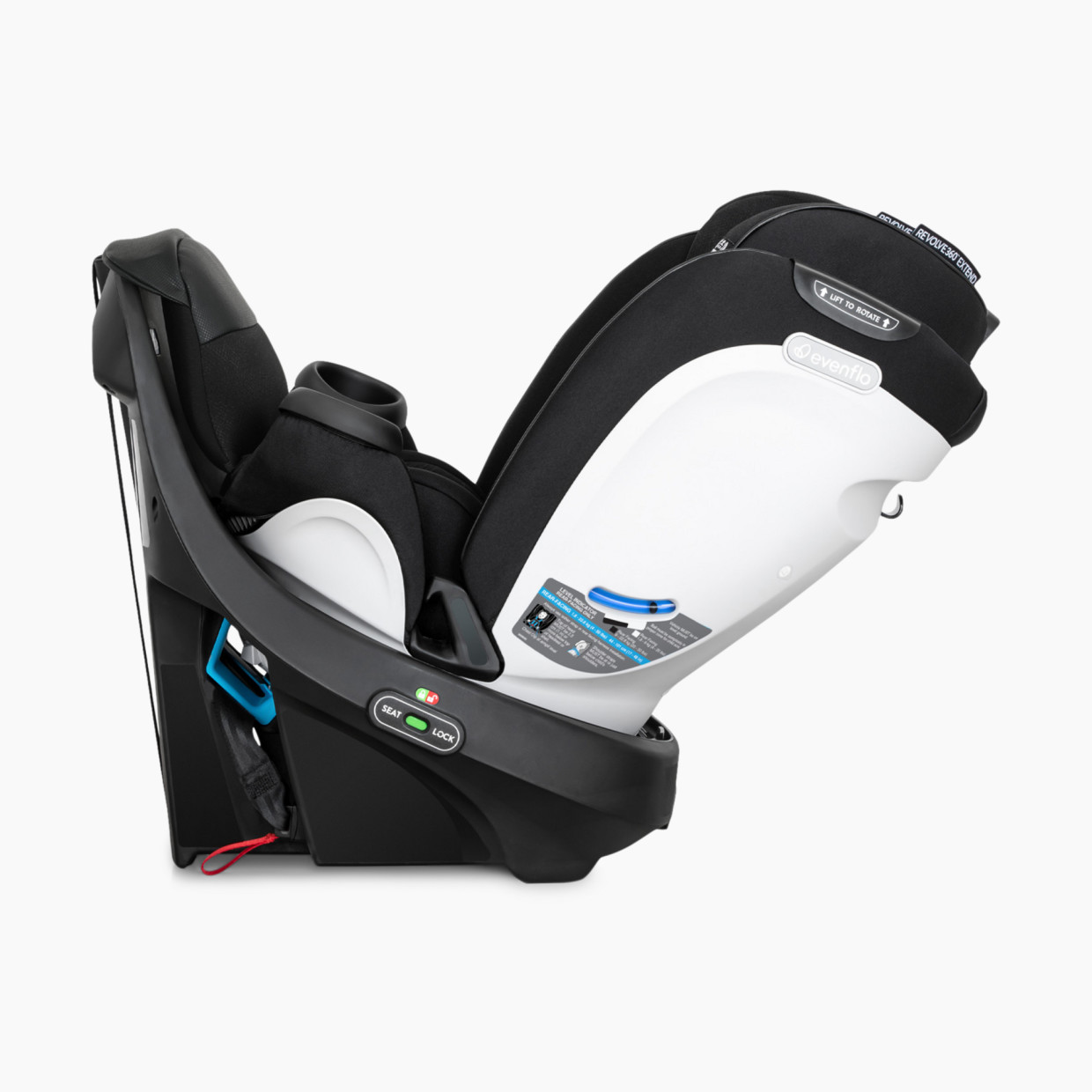 Evenflo Gold Revolve 360 Extend Rotational All-in-One with SensorSafe - Onyx Black.