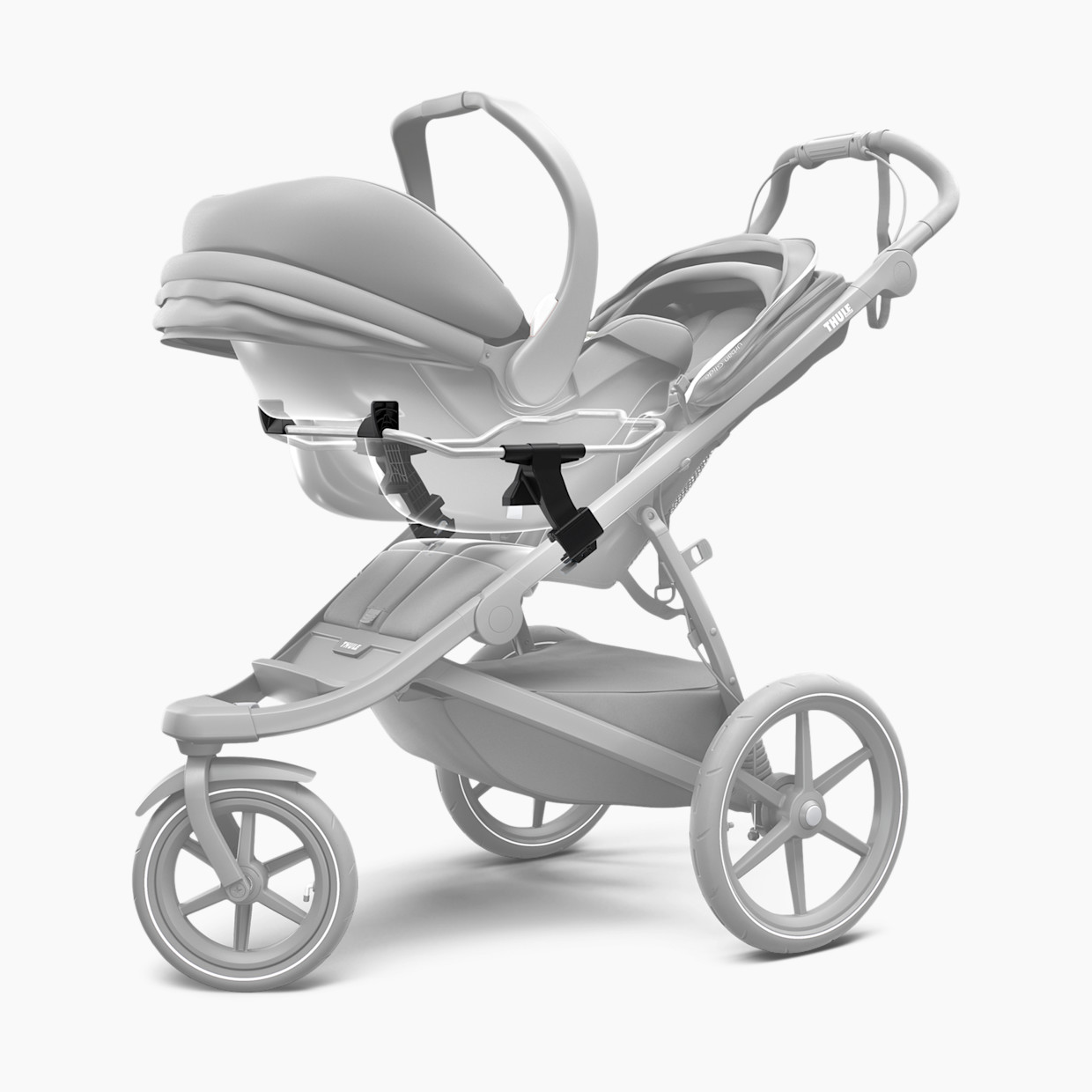 Thule Chicco Infant Car Seat Adapter - Glide/Urban Glide - Black.