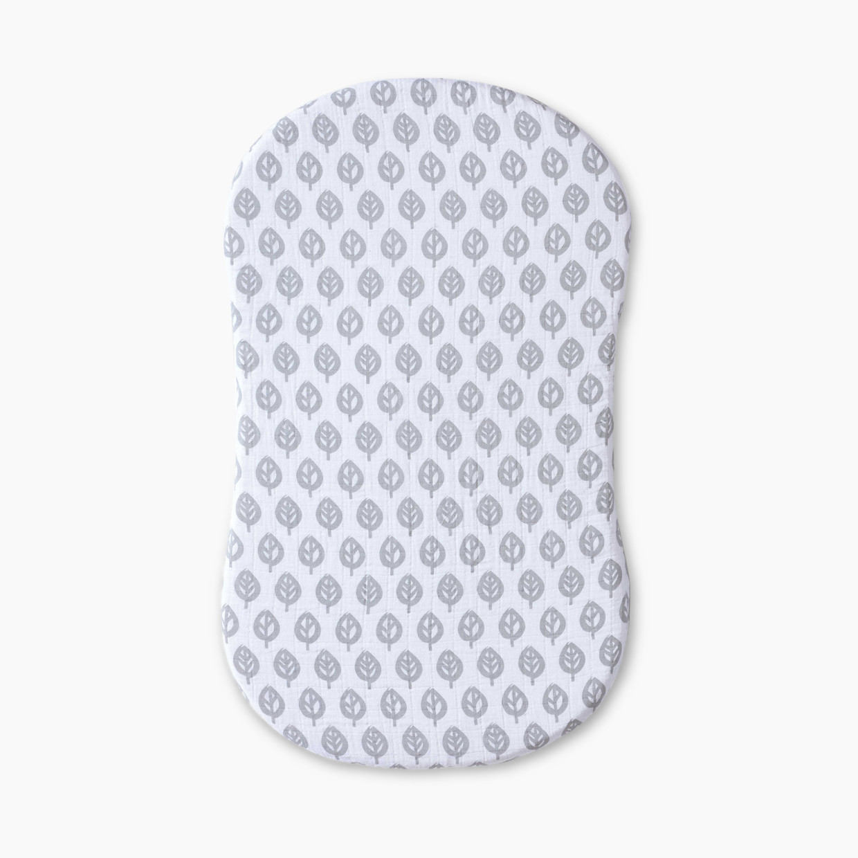 Halo Bassinest Fitted Sheet - Grey Leaf.