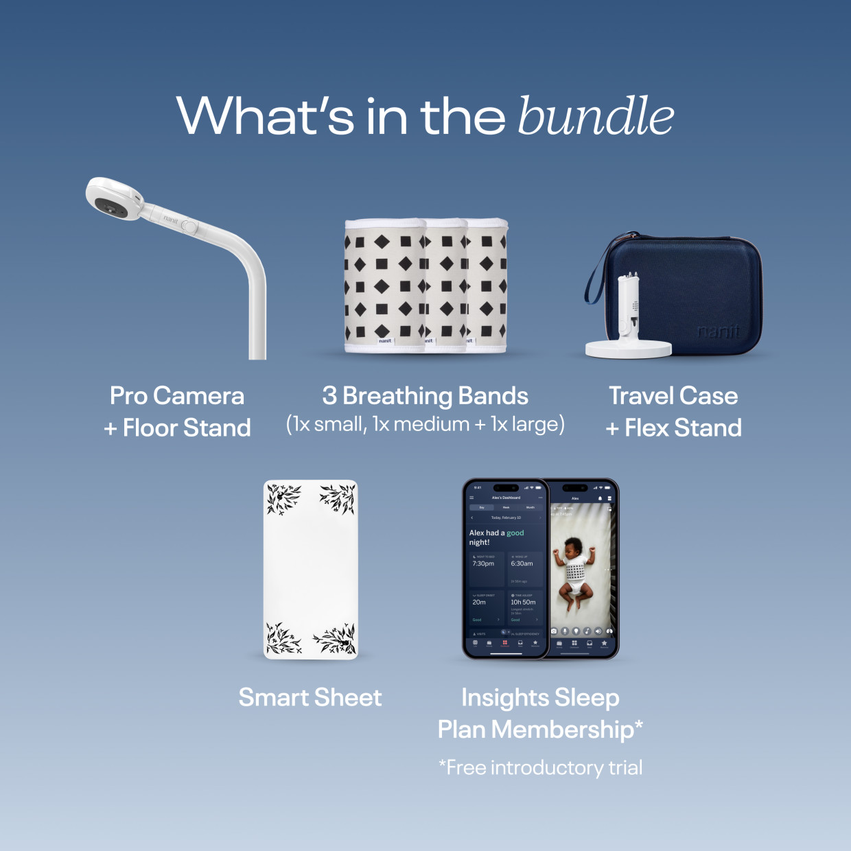 Nanit Nanit x Babylist Floor Stand Ultimate Bundle - White.