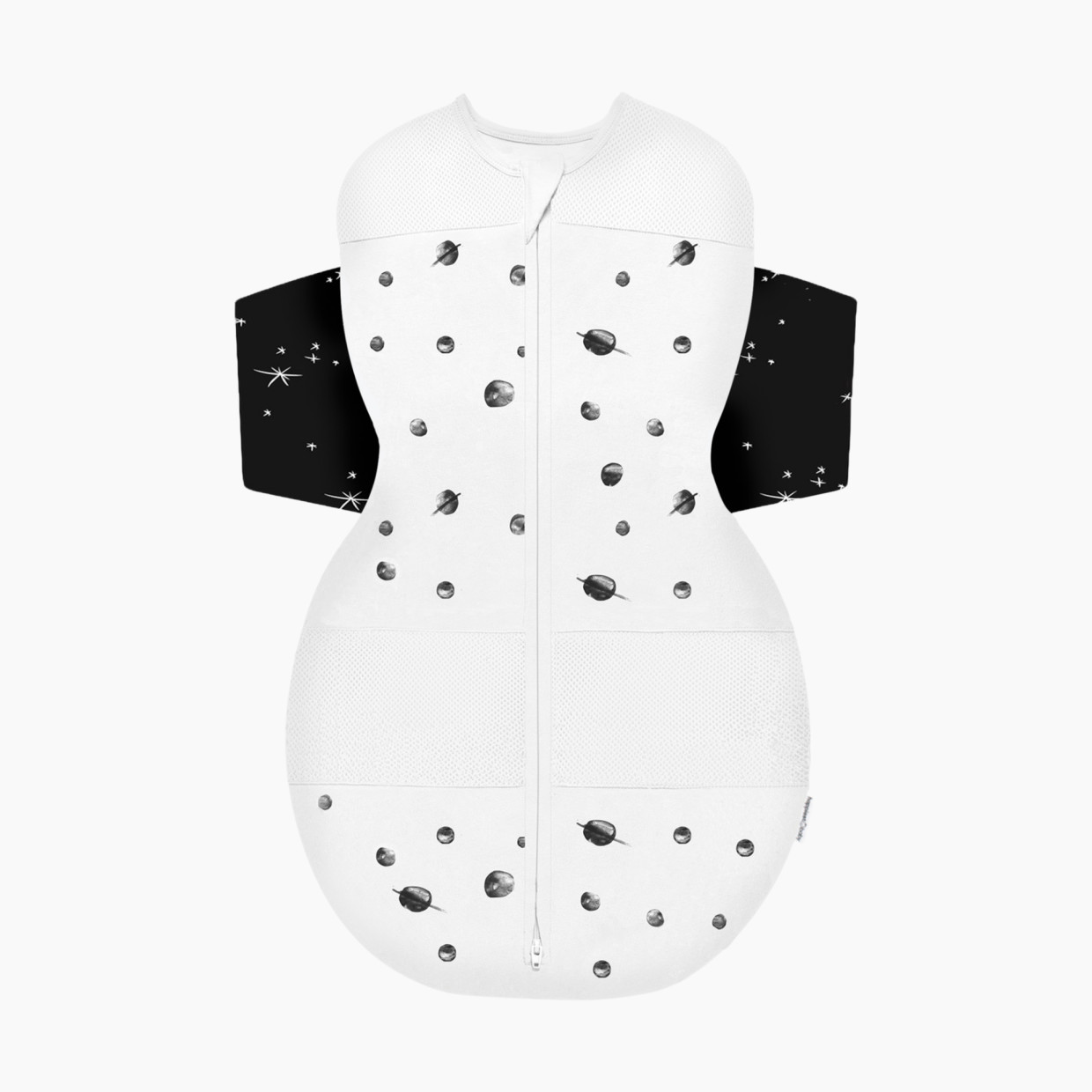 Happiest Baby Snoo Sack - Ivory Planets With Black Wings, Small.