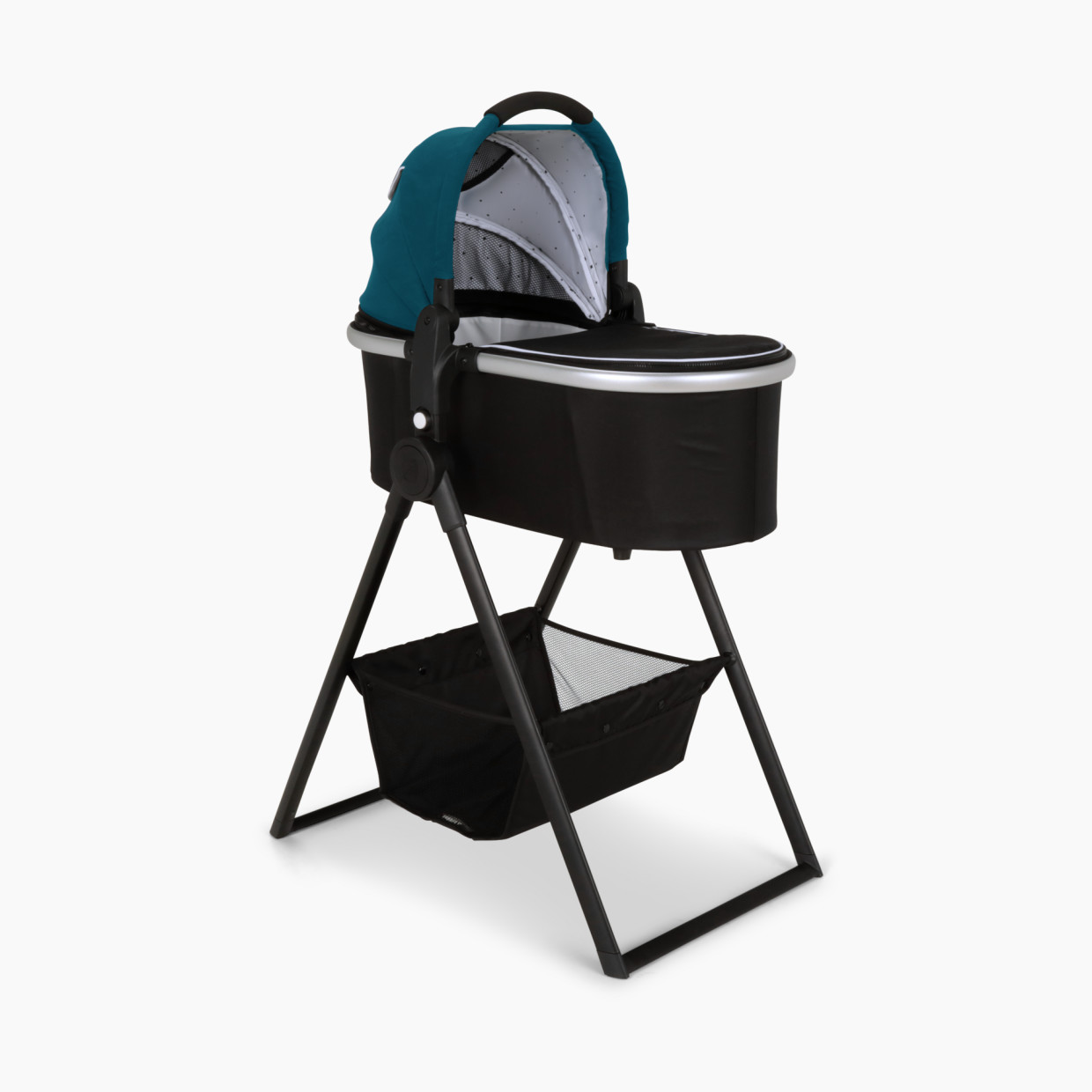 Mockingbird Bassinet + Bassinet Stand Bundle - Sea.