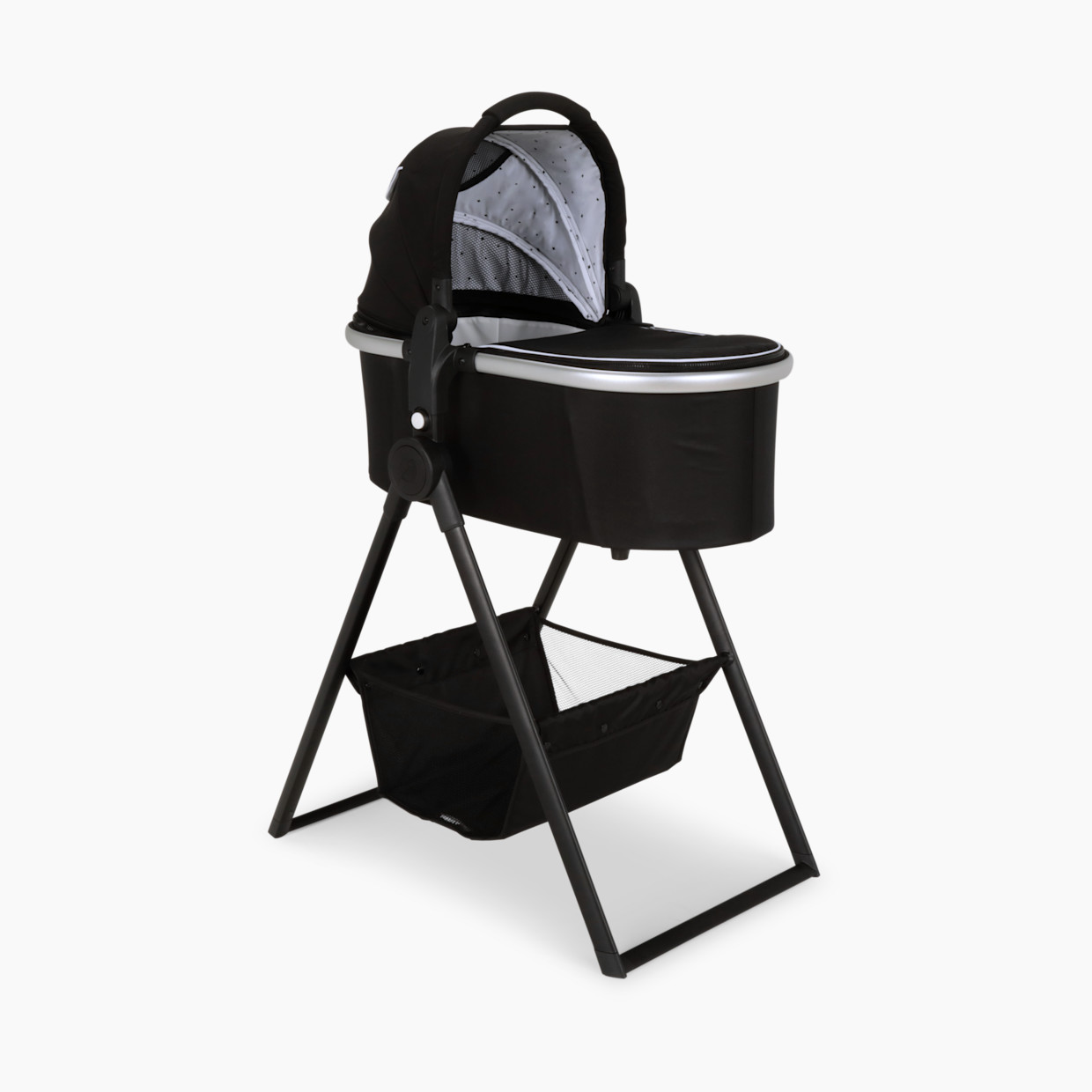Mockingbird Bassinet + Bassinet Stand Bundle - Black.