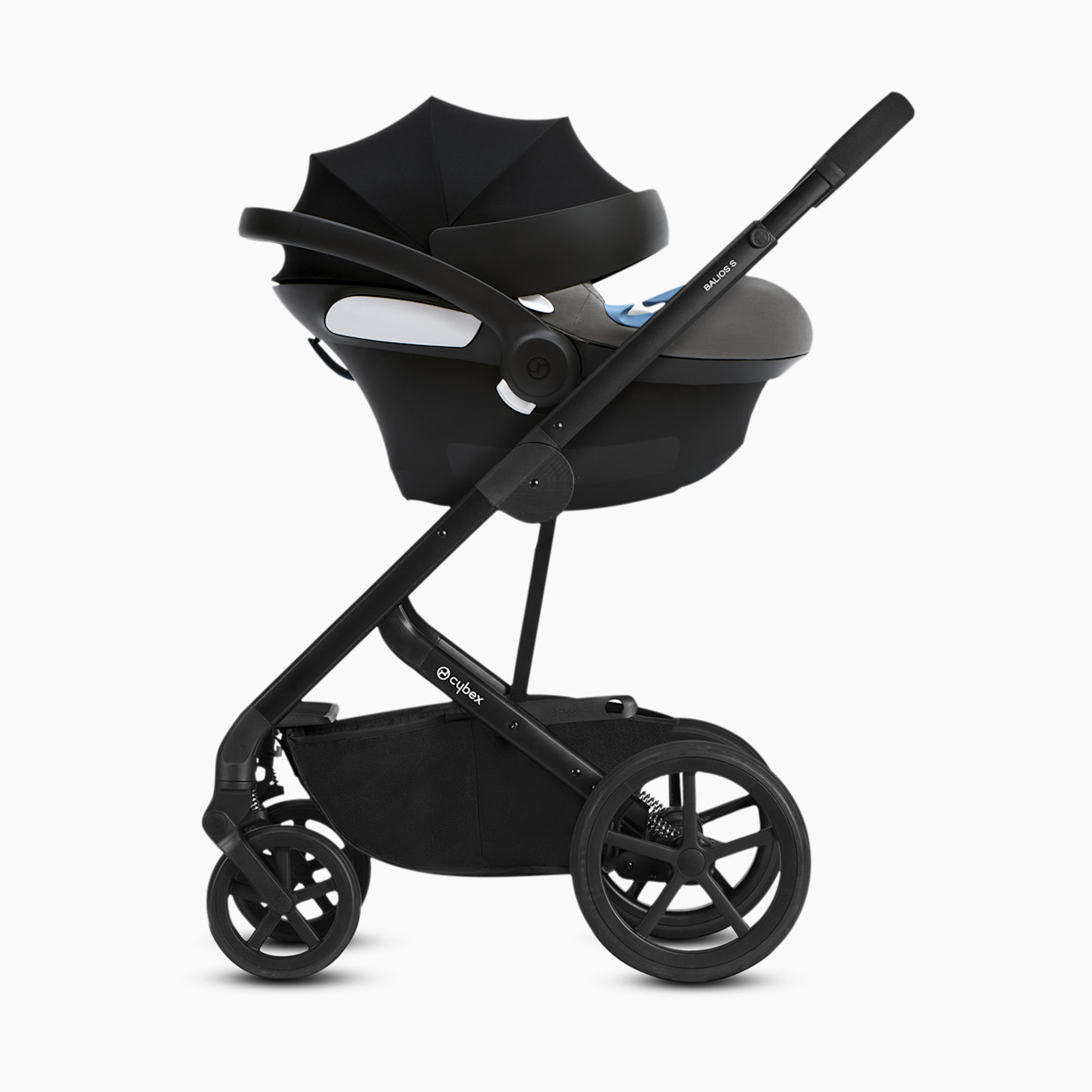 Cybex Aton M SensorSafe Infant Car Seat - Lavastone Black.