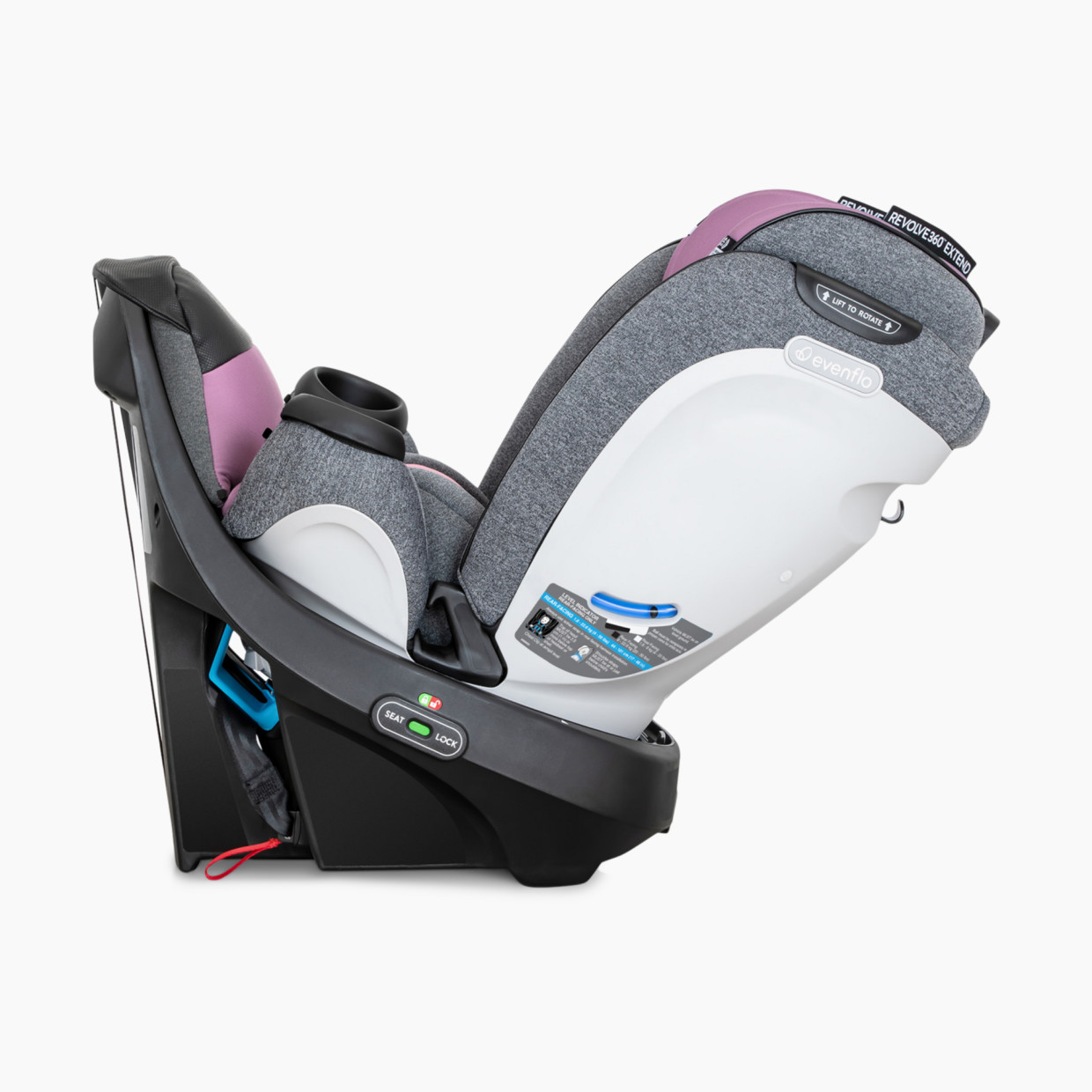 Evenflo Gold Revolve 360 Extend Rotational All-in-One with SensorSafe - Opal Pink.