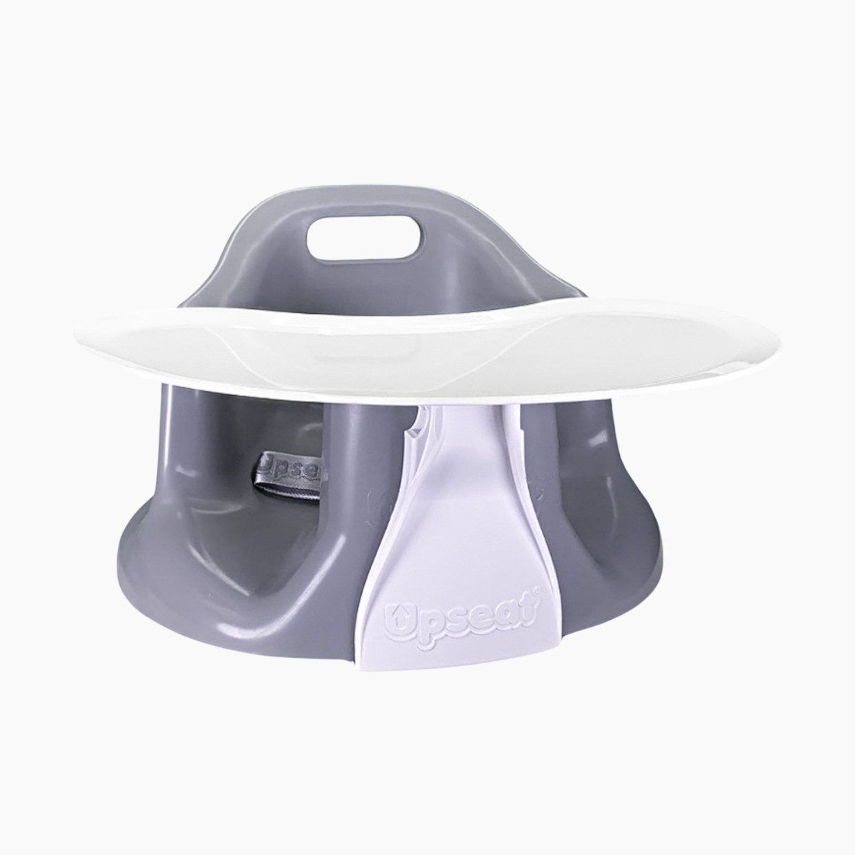Upseat Baby Floor & Booster Seat with Tray - Grey.