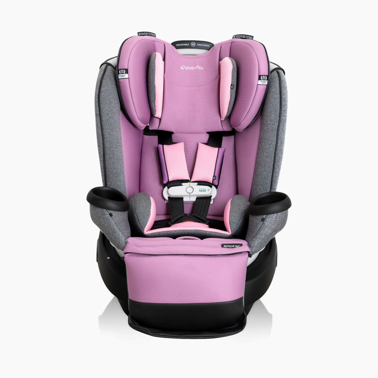 Evenflo Gold Revolve 360 Extend Rotational All-in-One with SensorSafe - Opal Pink.