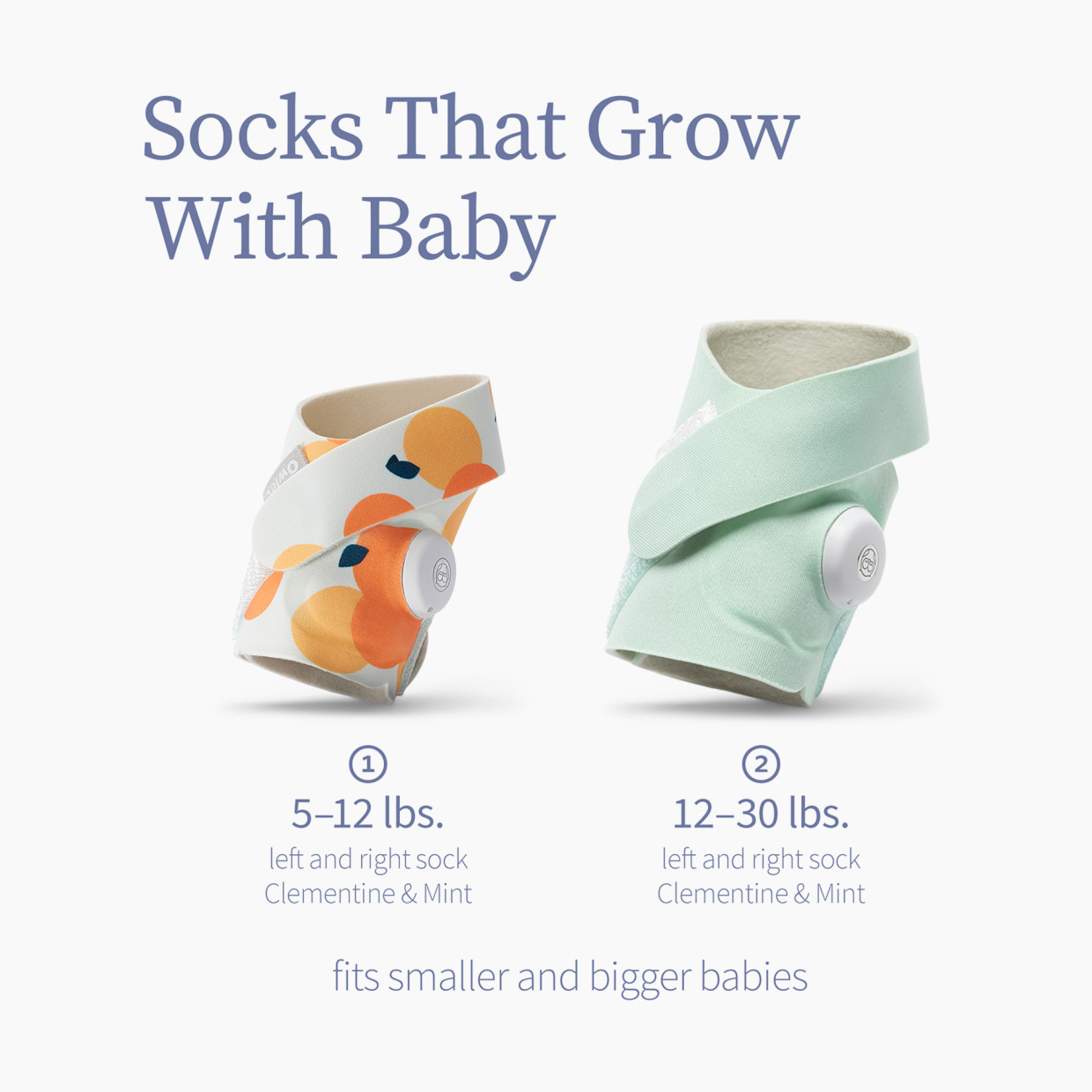 Owlet Dream Sock Smart Baby Monitor - Sweet Clementine.