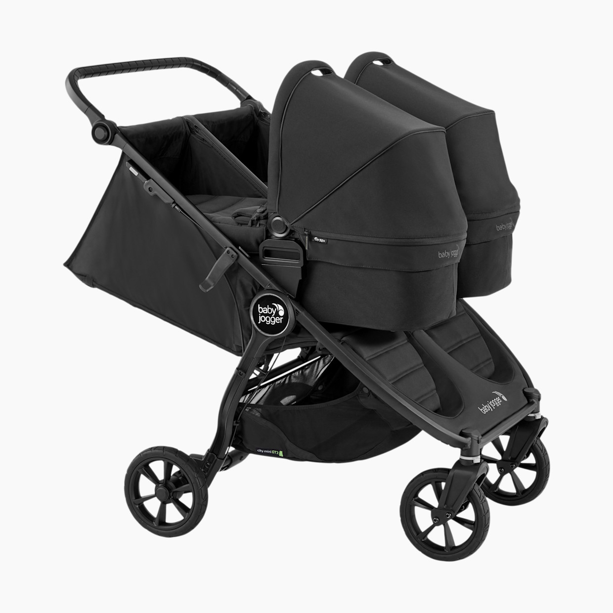 Baby Jogger City Mini 2 Double Pram Bassinet - Jet.